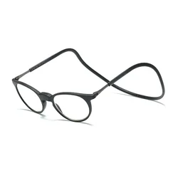 Gafas de lectura con absorción magnética TR para hombre y mujer, cómodas y suaves, para colgar en el cuello