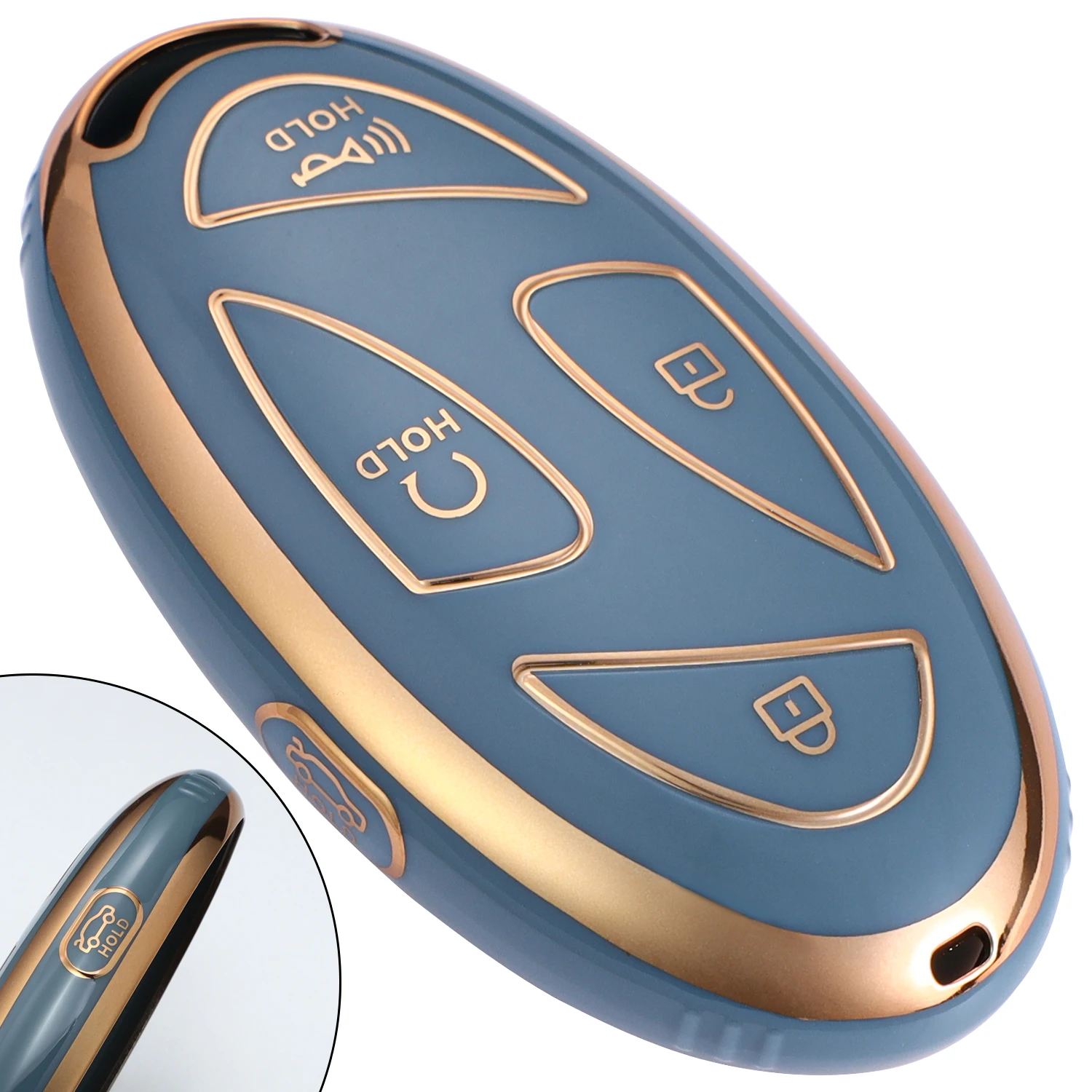 Key Fob Cover Fits for Hyundai 2024-2026 Tucson Elantra SEL Santa Fe Kona Sonata IONIQ 6 TPU Car Key Case Protector