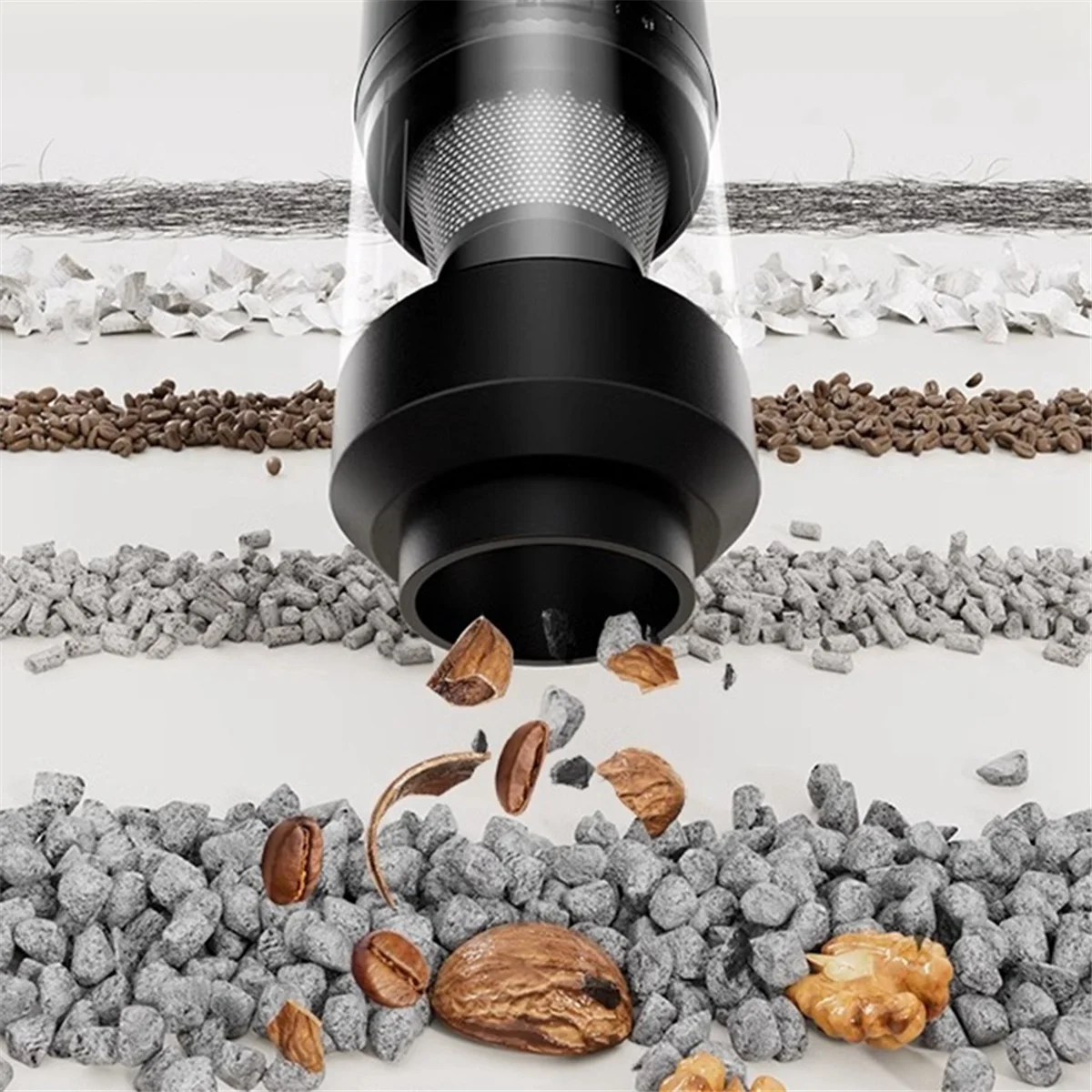 ワイヤレスカー掃除機、高吸引、ブローエア抽出、充電モデル、家庭および車の掃除機、黒