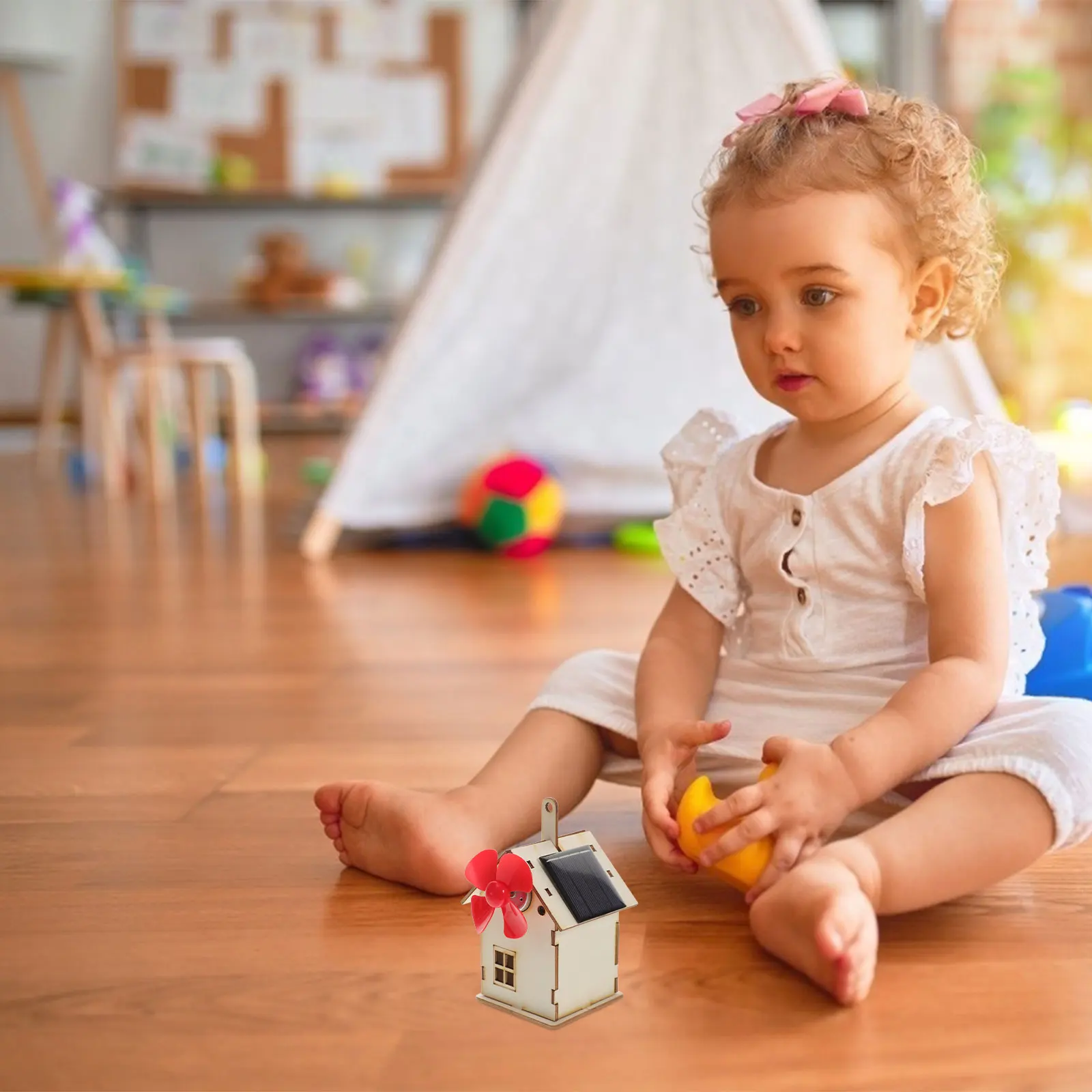 1 set zonne-energie kinderen diy wetenschapsexperimentkit geen batterijen vereist verjaardagscadeau zonne-kleine huiskits