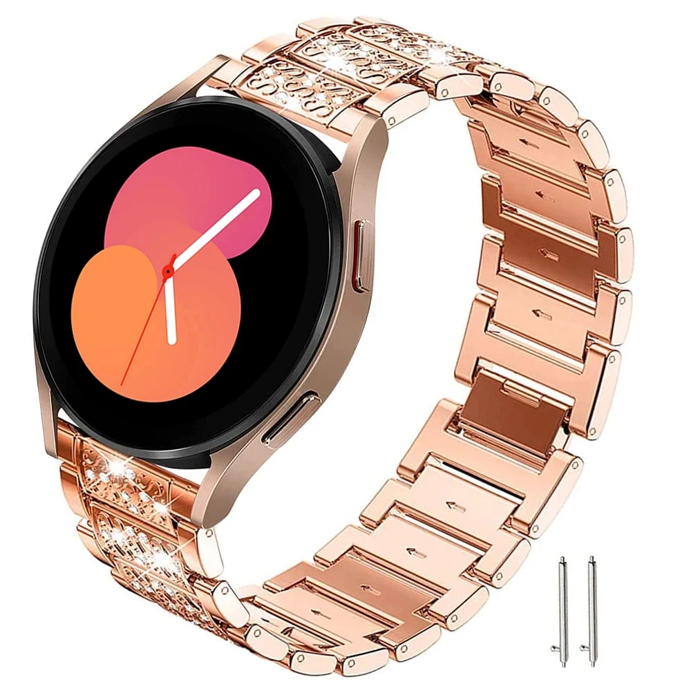 20mm 22mm Band for Samsung Galaxy Watch 4/5 44mm 40mm/6 Classic/5 pro 45mm 47mm Diamond bracelet correa Huawei GT 2/2e/3/4 strap