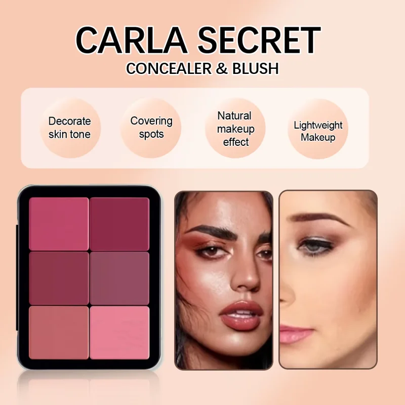 12 Color Concealer And Blush Palette Matte Highlight Contour Makeup Rouge Palette All-in-one Face Makeup Set