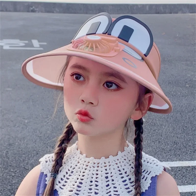 

Шляпа от солнца, вентилятор с питанием от USB-зарядки, регулируемые солнцезащитные вентиляторы для детей и взрослых с пустой крышей, летние вентиляторы для рыбалки на открытом воздухе, альпинизма