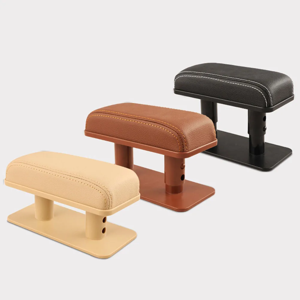 

Car Armrest Box Pad PU Black Red Protective Cushion Comfortable Armrest Cover Car Accessories Protective Cushion