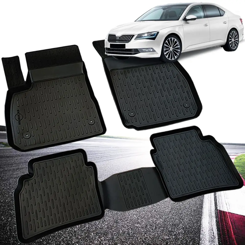 For Skoda Super B Doormat 3D Pool 2015 Post BOSSE