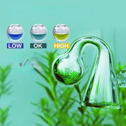 Fish Tank CO2 Diffuse Glass Drop Checker For Co2 Monitor glass drop checker PH Long Term Indicator Monitor Tester