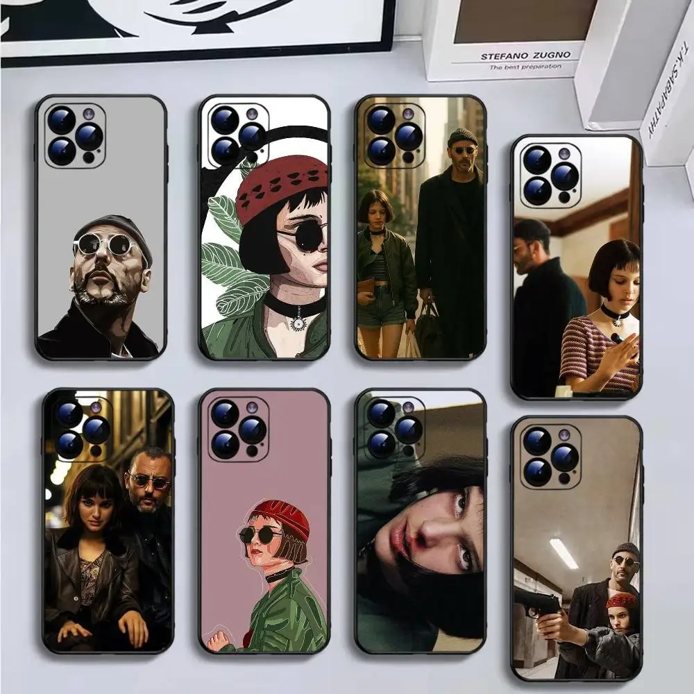 

Film Leon The Professional Phone Case For iPhone16,15,14,13,12,11 Plus,Pro Max,XS,X,XR,SE,Mini,8,7,Soft Black Cover