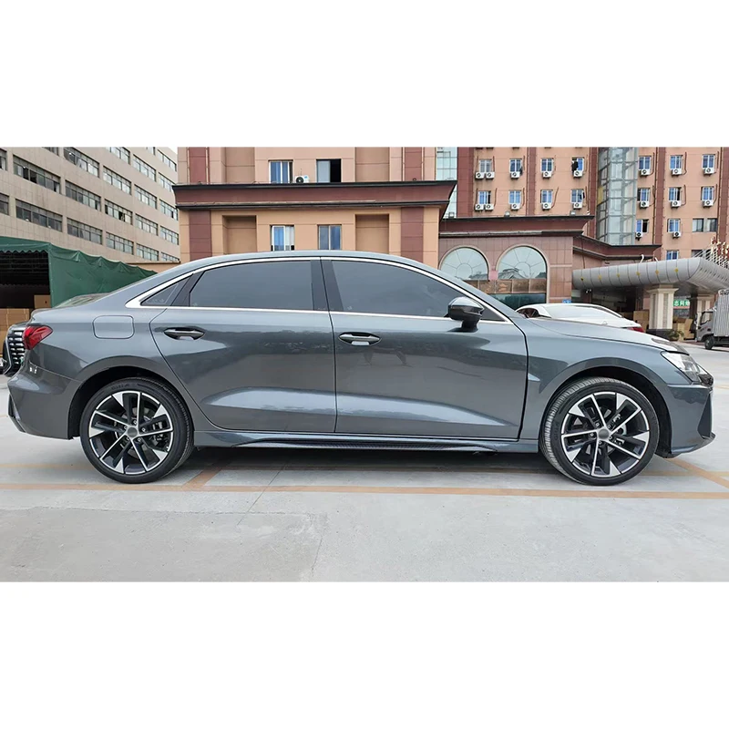 RS3 2025 تعديل السيارة طقم المصد الأمامي والخلفي الجديد مع ترقية سيارة الضباب الخفيف لـ 2021-2024 4ud1 A3