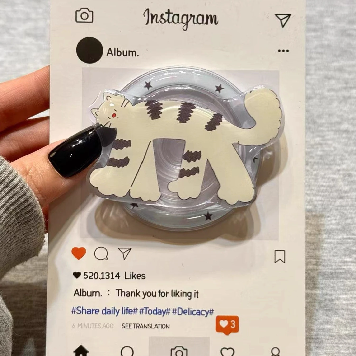 

Корейская милая магнитная подставка для Magsafe Grip Tok Griptok, кронштейн, держатель для телефона, поддержка IPhone, Samsung, Pad Smart Tok