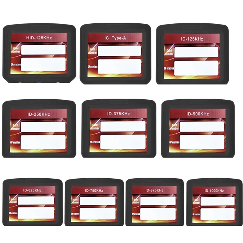 10 Frequency RFID NFC Smart Card Reader Writer Duplicator +5XCUID/UID Keychain 125K 13.56Mhz RFID Copier Key Replicator-BCBW