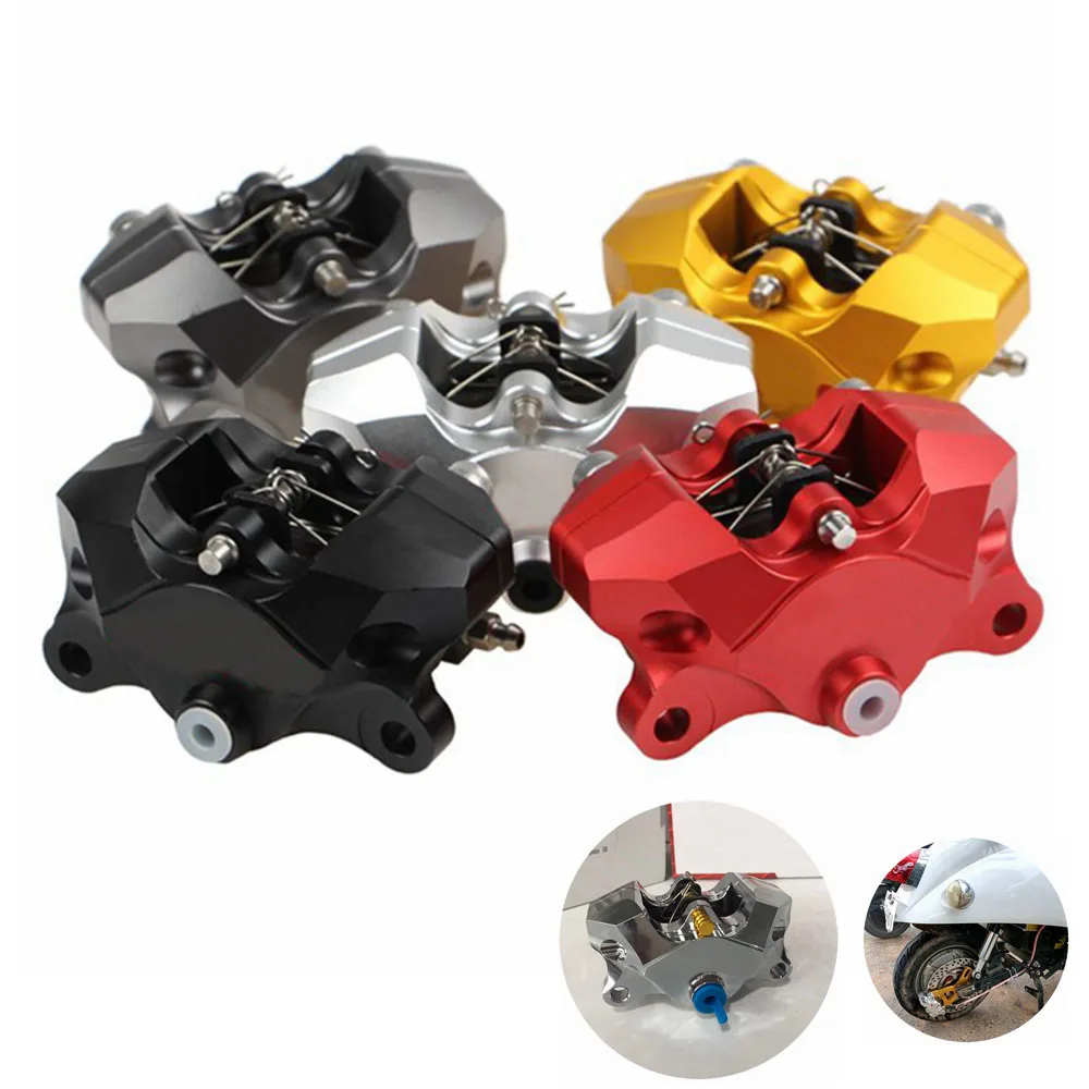 Universal CNC Motorcycle Scooter  Brake Caliper P2*34mm Piston 84mm Install For Honda Yamaha Kawasaki Suzuki BWS RSZ JOG Niu