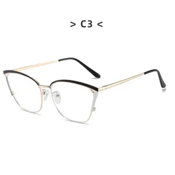 2024 Cat Eye Glasses Clear Frame Women Fashion Transparent Myopia Optical Glasses Frame Cat Eyeglasses Frames female Spectacle