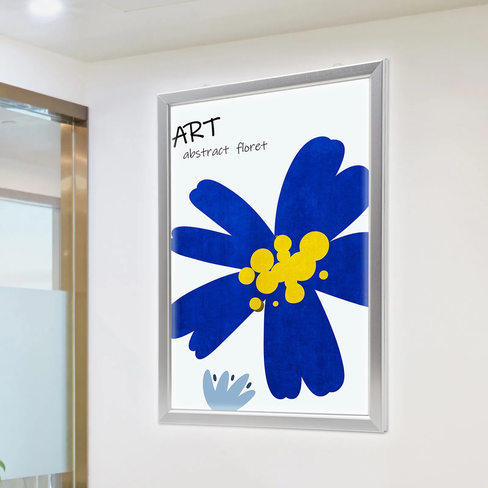 

33"X24" Acrylic LED Light Box Backlit Movie Poster Silver Art Picture Frame Advertising Display Home Theaters Retail Stores