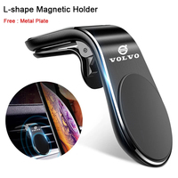 Magnetic Car Phone Holder Car Phone Stand Clip Mount For Volvo AWD V60 V40 XC90 S60 XC60 S90 V90 CX70 XC40 C40 C70 EX90 Rdesign