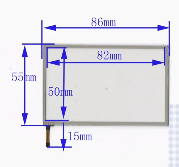 4-inch four wire resistive screen 86 * 55 ultra-thin cable camera digital screen external screen