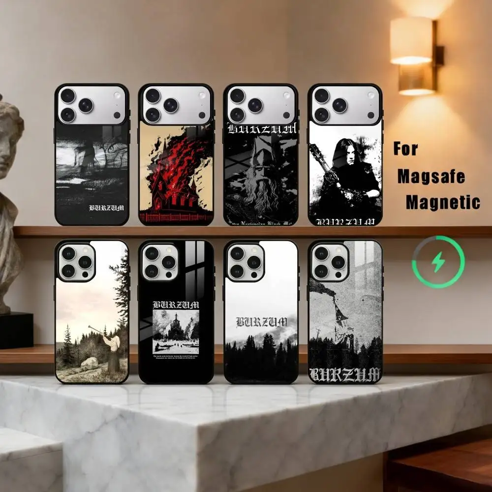 

B-Burzum F-Filosofem Phone Case For iPhone17,16,15,14,13,12,11 Plus,Pro Max Magnetic For Magsafe Wireless Charging