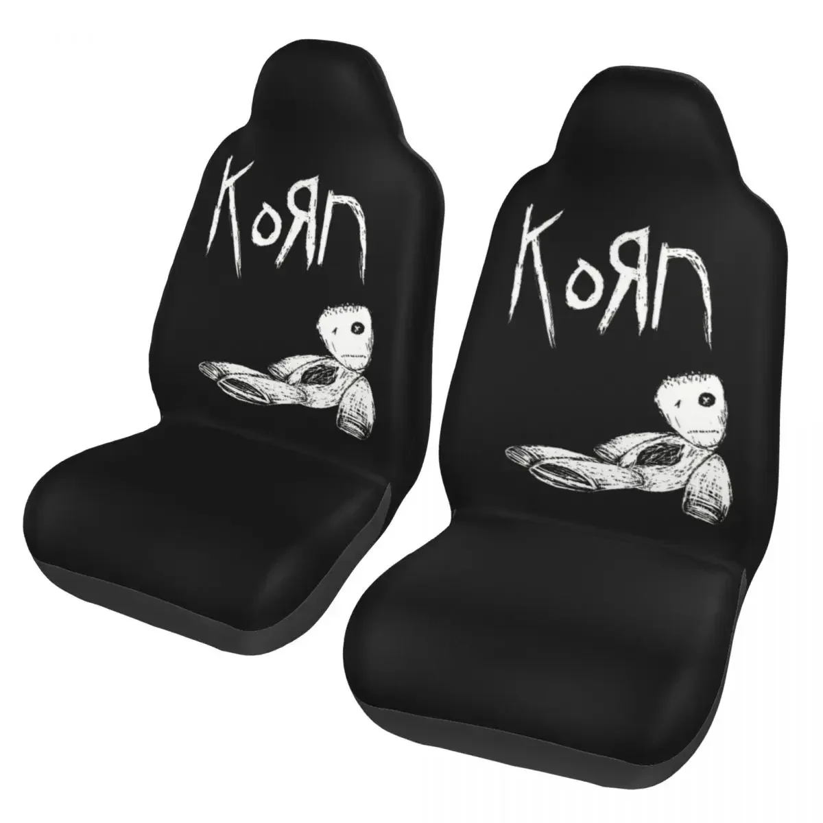 Funda Universal para asiento  coche Korn Rock, funda para asiento  coche con música nu-metal para SUV, caza  poliéster