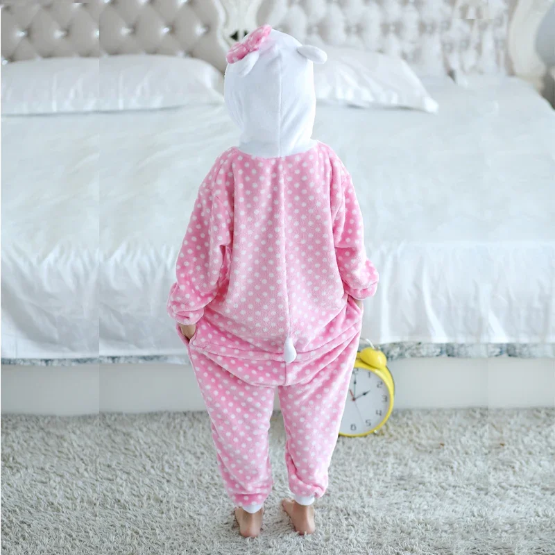 Baby Girls Clothing Kitty Cat Onesie Kids Cosplay Costume Halloween Pajamas Cartoon One-Piece Pijamas Christmas