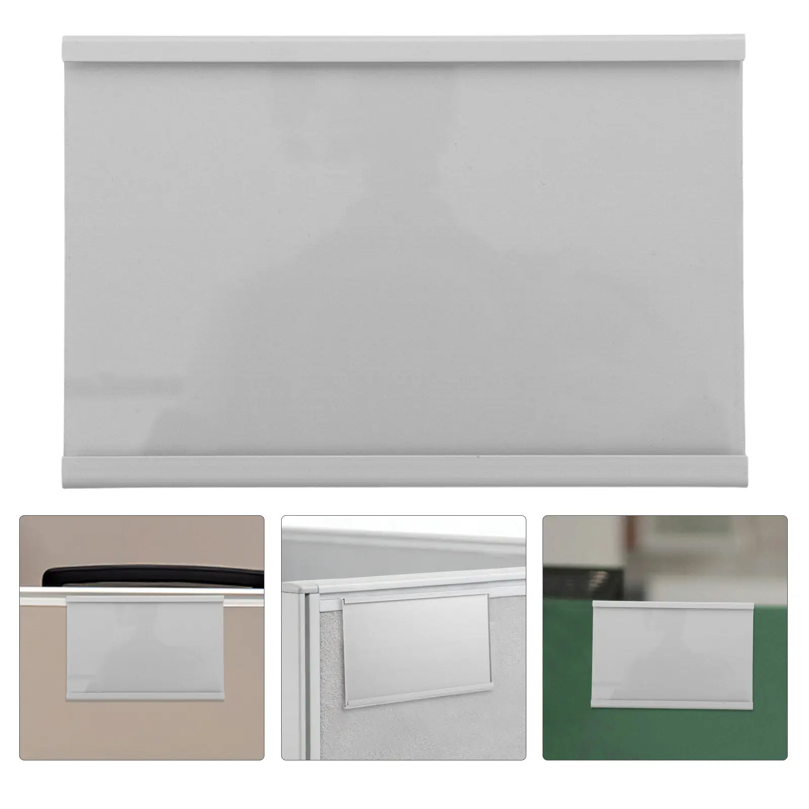 

Aluminum Desk Name Plate Holder 7.5x12cm Office Nameplates Holder Metal Name Tag for Desk Staff Identification Conference Room