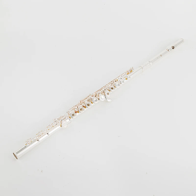 Japanese YFL-471 17-Key French Flute, Silver-Plated C Foot Cupronickel with E Mechanism