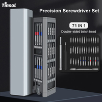 New 71-in-1 screwdriver set with precision magnetic screwdriver heads, suitable for iPhone, watch, and computer device repairs