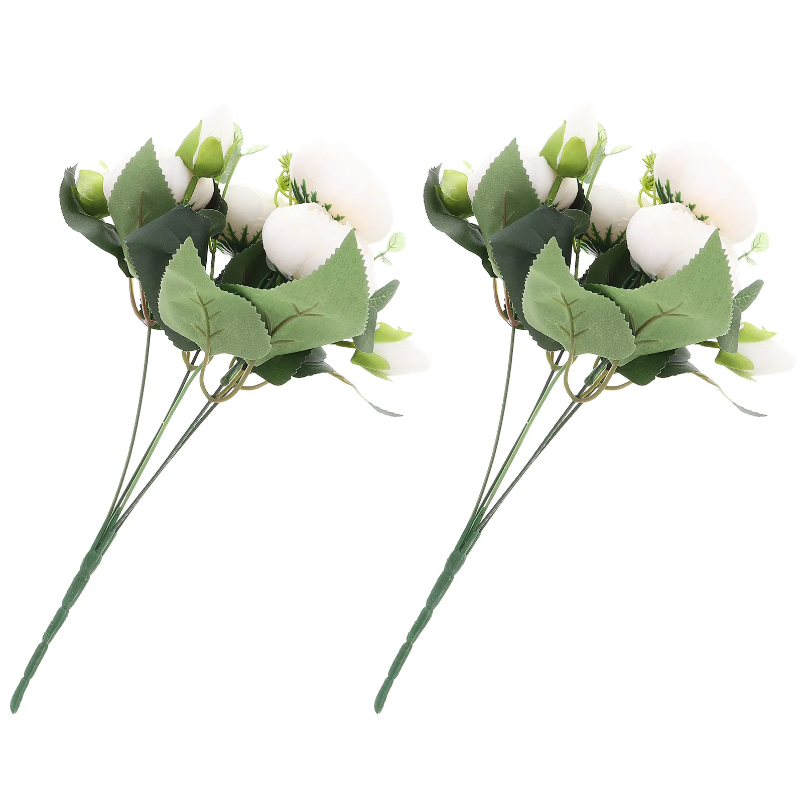 

2 Bunches Simulation Peony Artificial Blooming Flowers Vase Ornaments Home Decoration Wedding Banquet Party DIY Photography