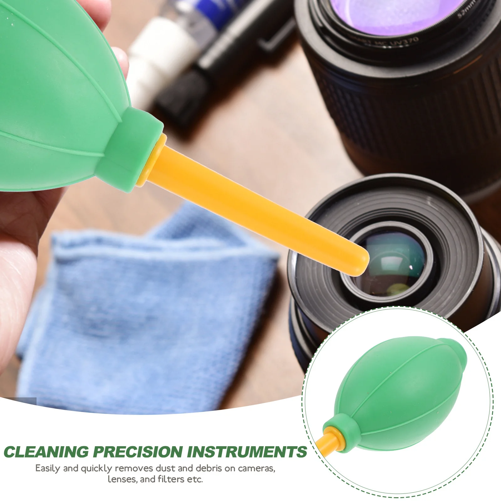 

8 Pcs Lens Cleaning Air Blowing Tool Blower Cleaner Duster for Camera Removal Bulb Manual