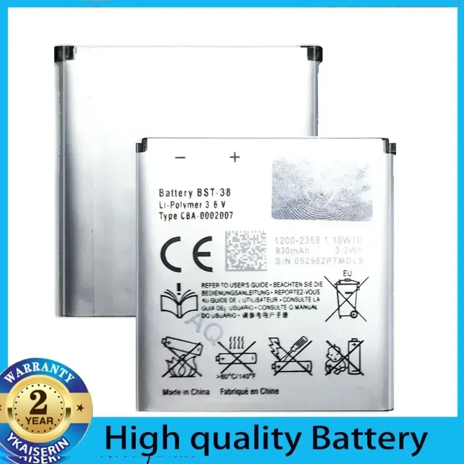

Аккумулятор для мобильного телефона Sony Ericsson W580 W580i W760 T650 X10 W980 W995 U20i C905c S500c C905 BST 38 930 мАч, гарантия на аккумуляторы