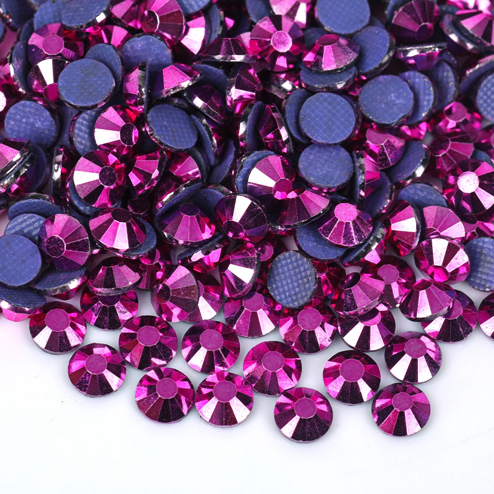 VC Quality All New Metal series Crystal Hotfix Rhinestones Glass Strass Iron On Stone For Nail Art Sewing & Fabric Decoretion