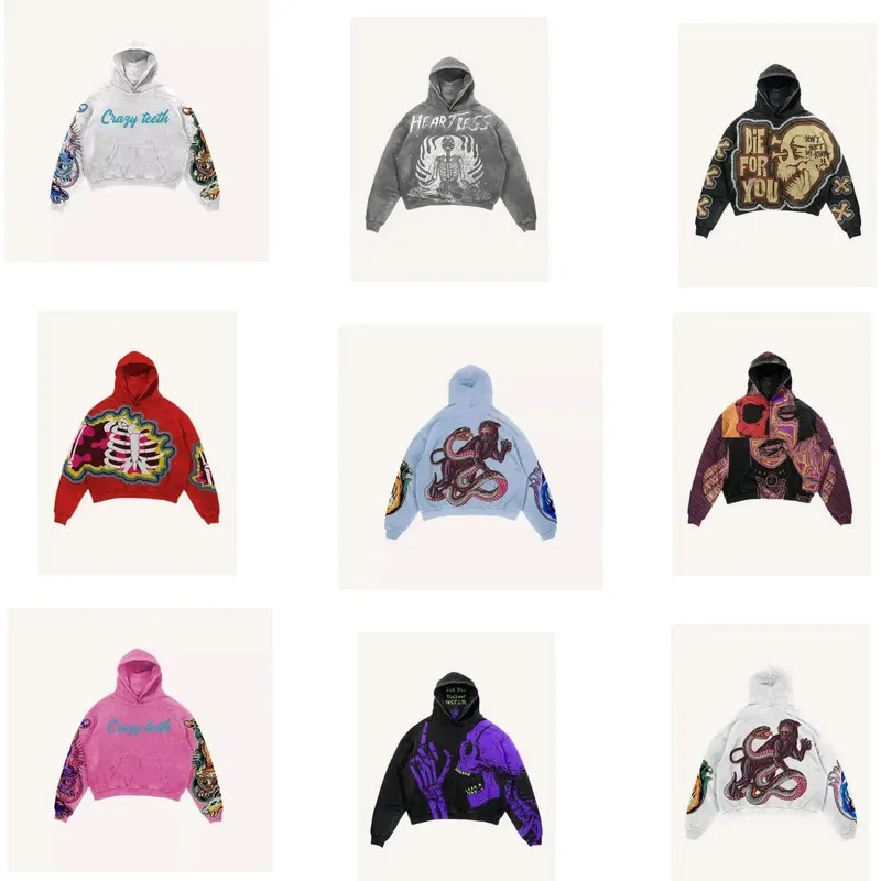 Y2K Skeleton Hoodie Gothic Punk Long Sleeve Top Causal Hooded Sweatshirt Sport Pullover Fashion Street Wear for Adults lf[5