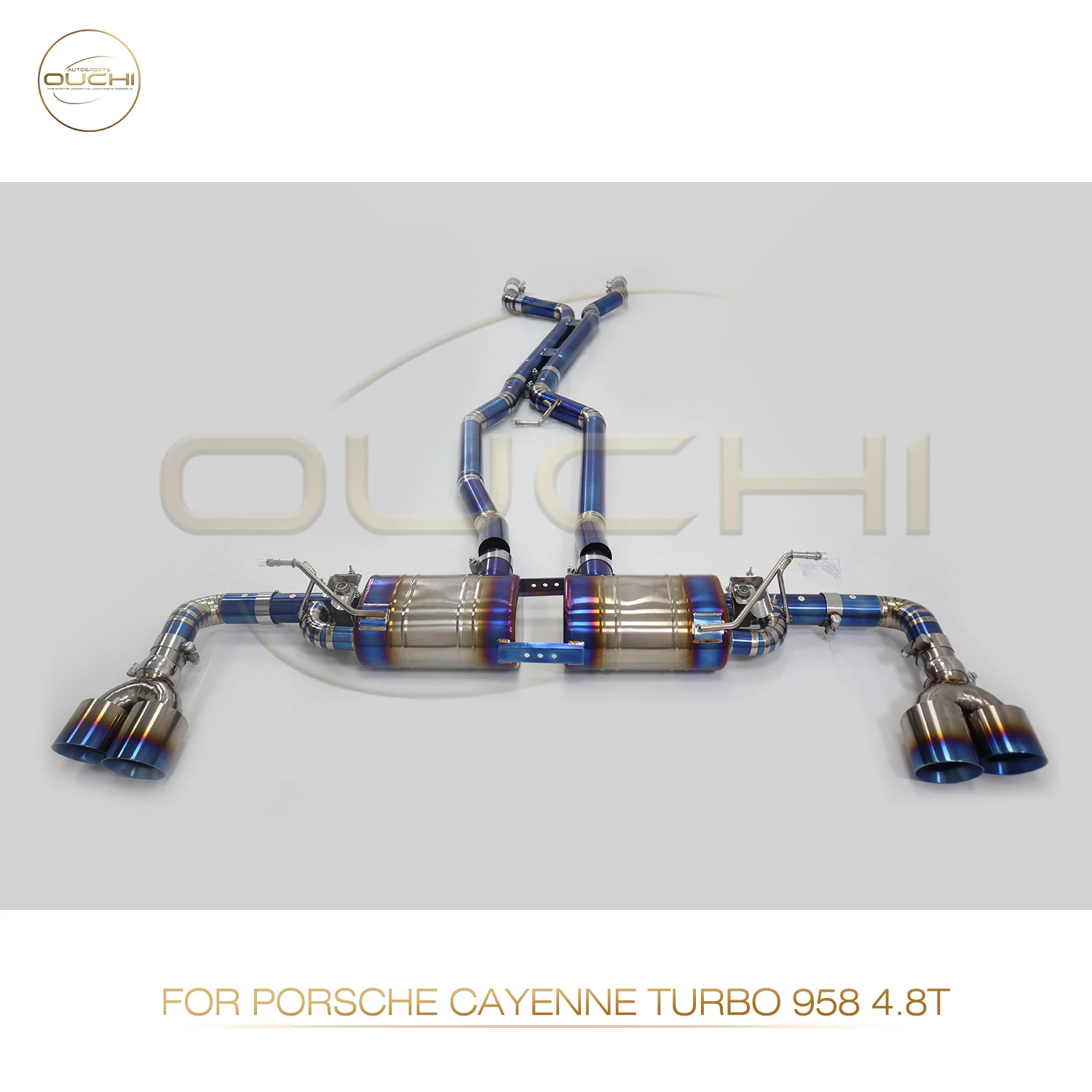 

OUCHI Titanium Exhaust System Performance Catback for Porsche Cayenne Turbo 958 4.8T Muffler With Valve