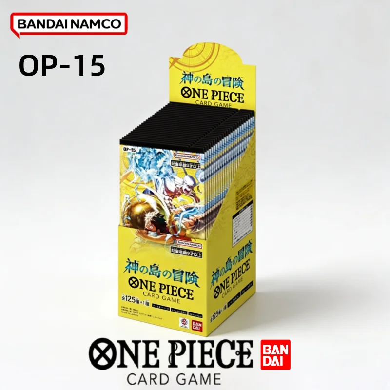 

Коллекционные аниме-карточки Bandai One Piece OP15: Официальный бустер-бокс серии TCG Divine Island Adventure для карточной игры, игрушки