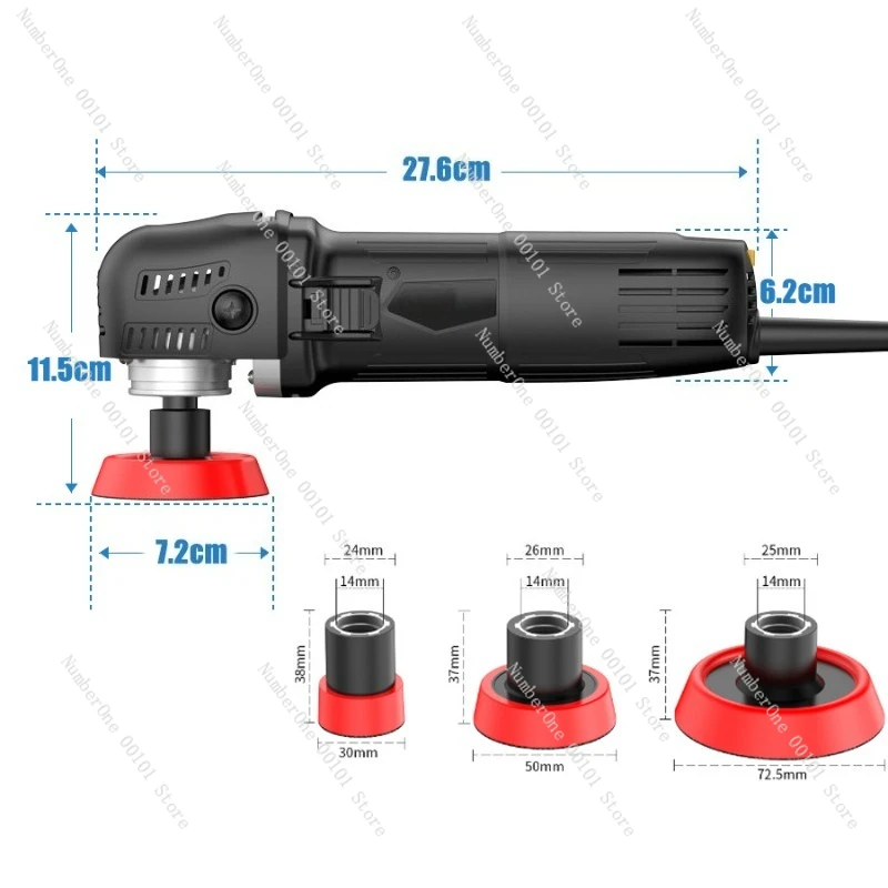 3 Inch Long Pole Multifunctional Polishing Machine, Waxing Cleaning & Grinding Tool for Household Auto Point Polishing