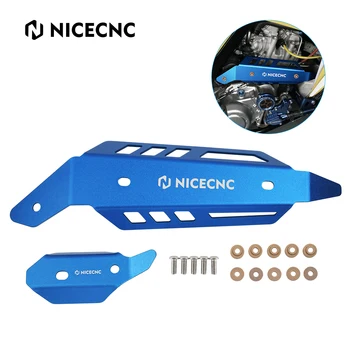 NiceCNC ATV Mid Pipe Heat Shield Cover Guard Protector for Yamaha Raptor 700 700R SE SPECIAL YFM700 YFM700R 2015-2024 Aluminum