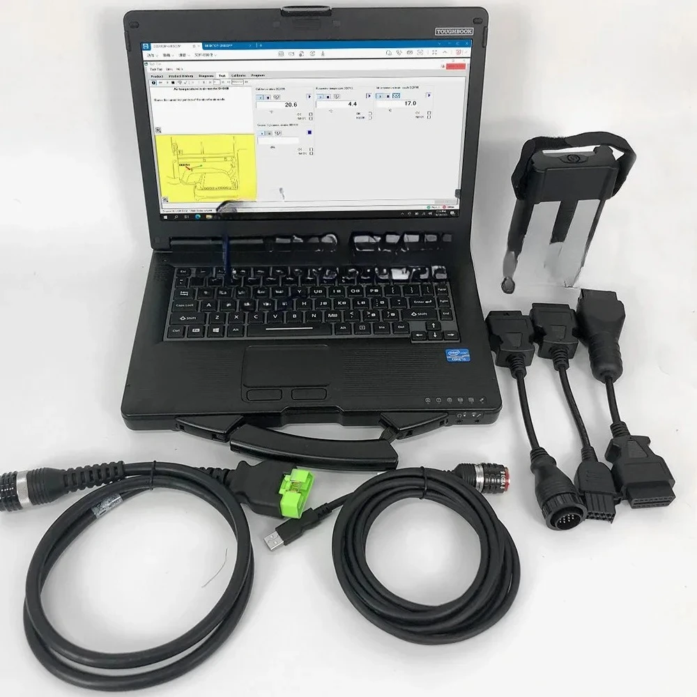 

Diagnostic Laptop Thoughbook CF53 For VOLVO VOCOM 88890400 88890300 TRUCK Excavator EURO6 Diagnostic Tool VOCOM II Vocom2