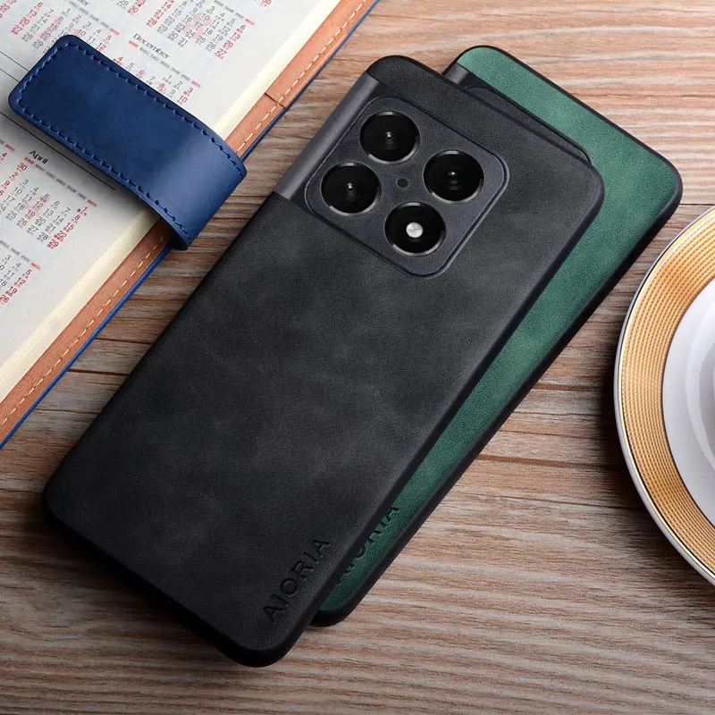 Case For OnePlus 10 Pro 10T coque silky feel fingerprint proof durable leather cover for oneplus 10t case funda
