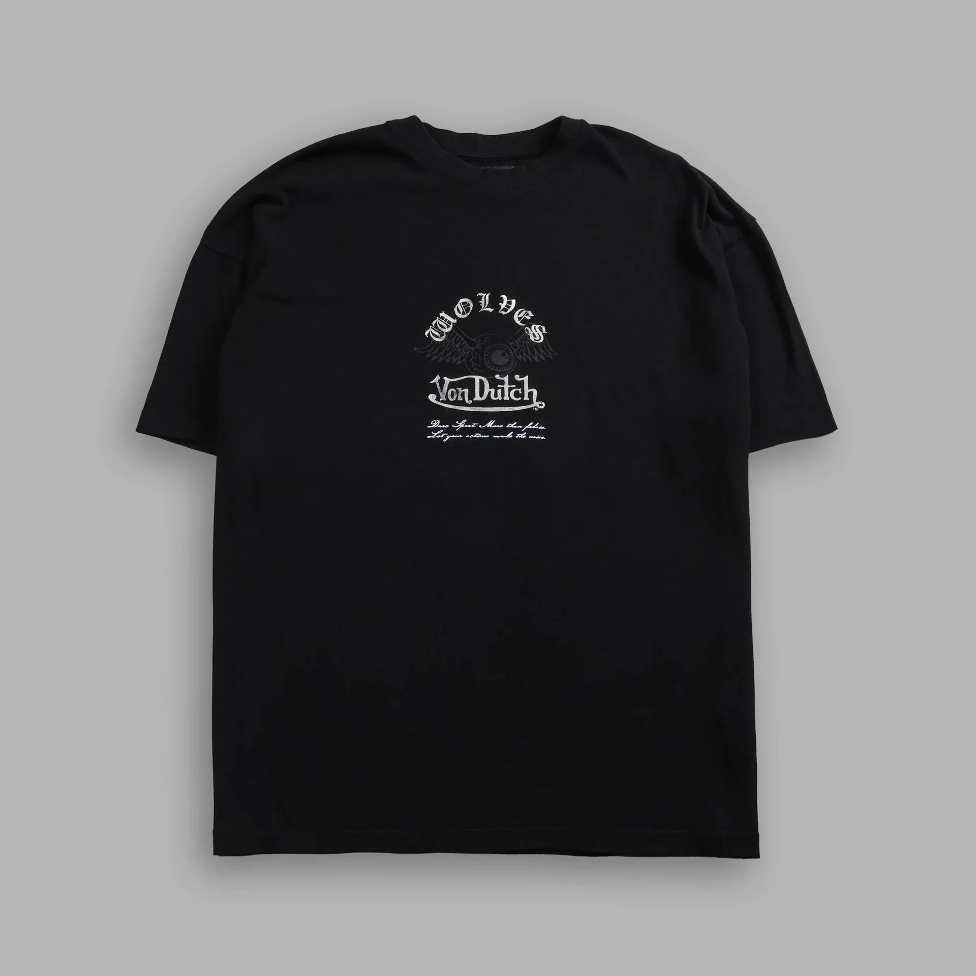 US SIZE DARC Wolf Printed T-shirts Men Women Cotton T Shirt Hip Hop Streetwear Vintage Basic Retro Short Sleeve Tees Tops