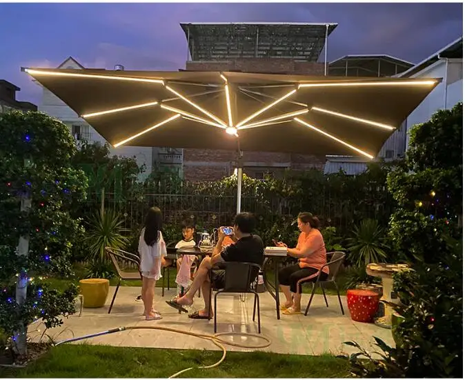 Outdoor sun umbrella courtyard umbrella villa garden outdoor open-air large sun umbrella stall Roman umbrella