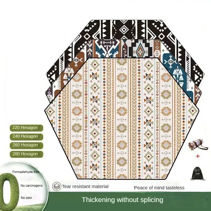 

Waterproof Picnic Mat, Outdoor Camping Mat Lightweight & Portable for Beach, Park, Hiking - Eco Friendly Foldable Ground Sheet