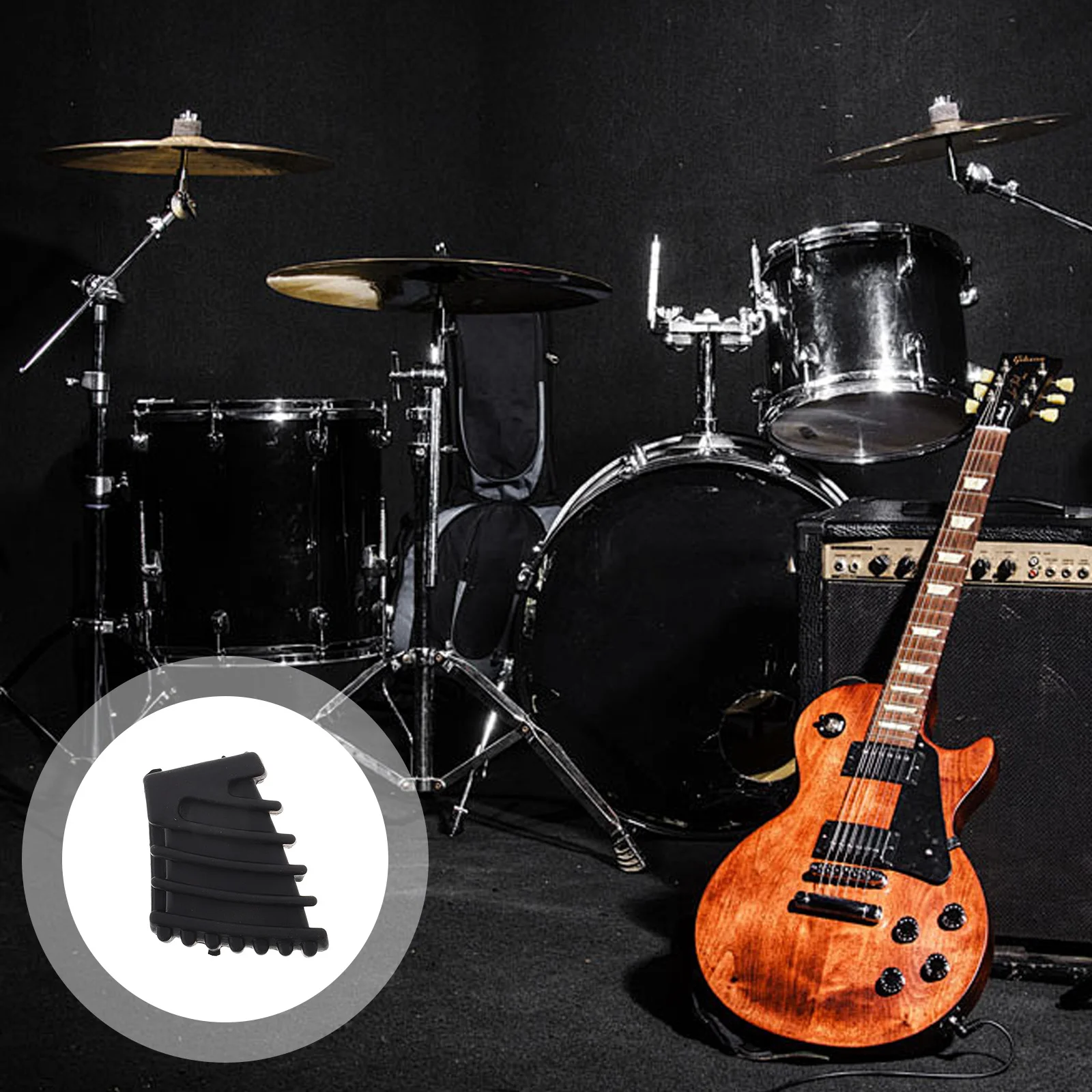 

3 Pcs Drum Pad Stand Accessories Rack Feet Leg Protector Anti-slip Rubber Kit Mat