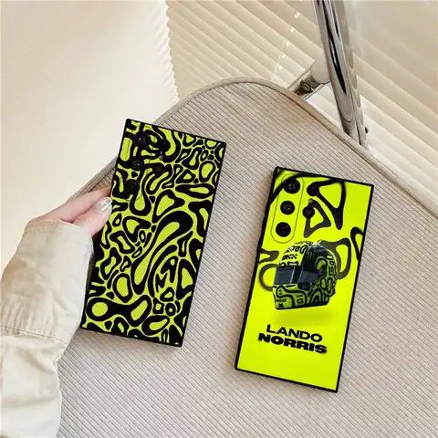 F1 Landos Norris Phone Case For Samsung Galaxy S25 Ultra S22 S23 S24 Ultra S21 S20 5G Protective Soft Silicone TPU Funda