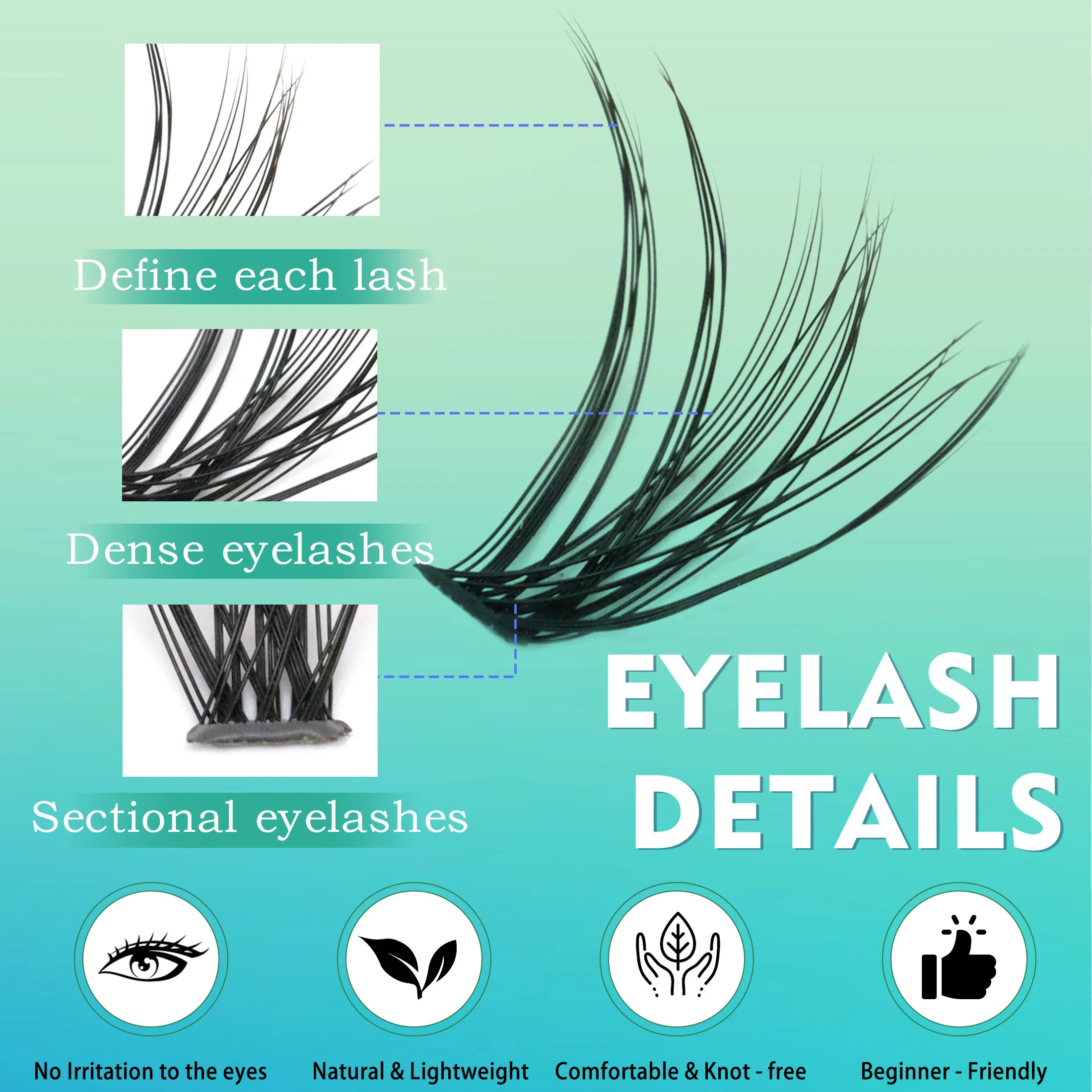 280 PCS DIY lashes extension kit D Curl 8-16mm lash กลุ่มขนตาปลอมและขนตาแต่งหน้าเครื่องมือ bond และ seal & remover