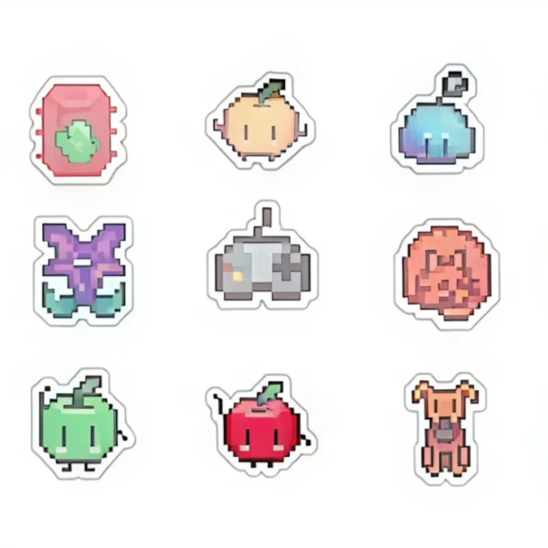 Stardew Valley Pixel Fruit Animal Pixel Pattern Anime Character Shoe Buckle Detachable Cartoon Shoe Decorations Shoe Accessories view 5