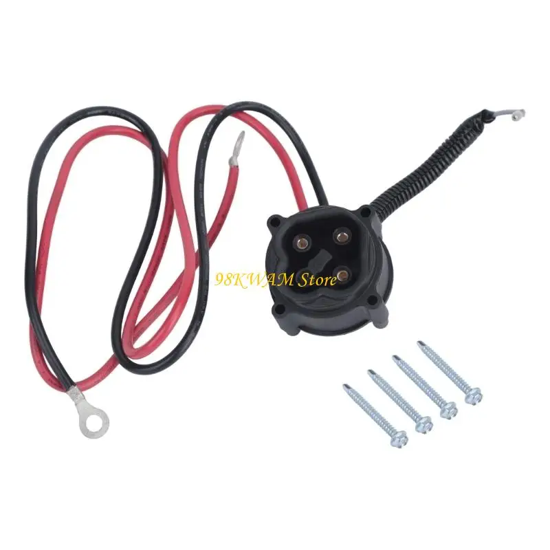 JW2-H6181-02-00 JW2-H6181-01-00 Golf Cart Port Repair Part, Molded Receptacle Housing with Pre-Assembled Wire 68UF