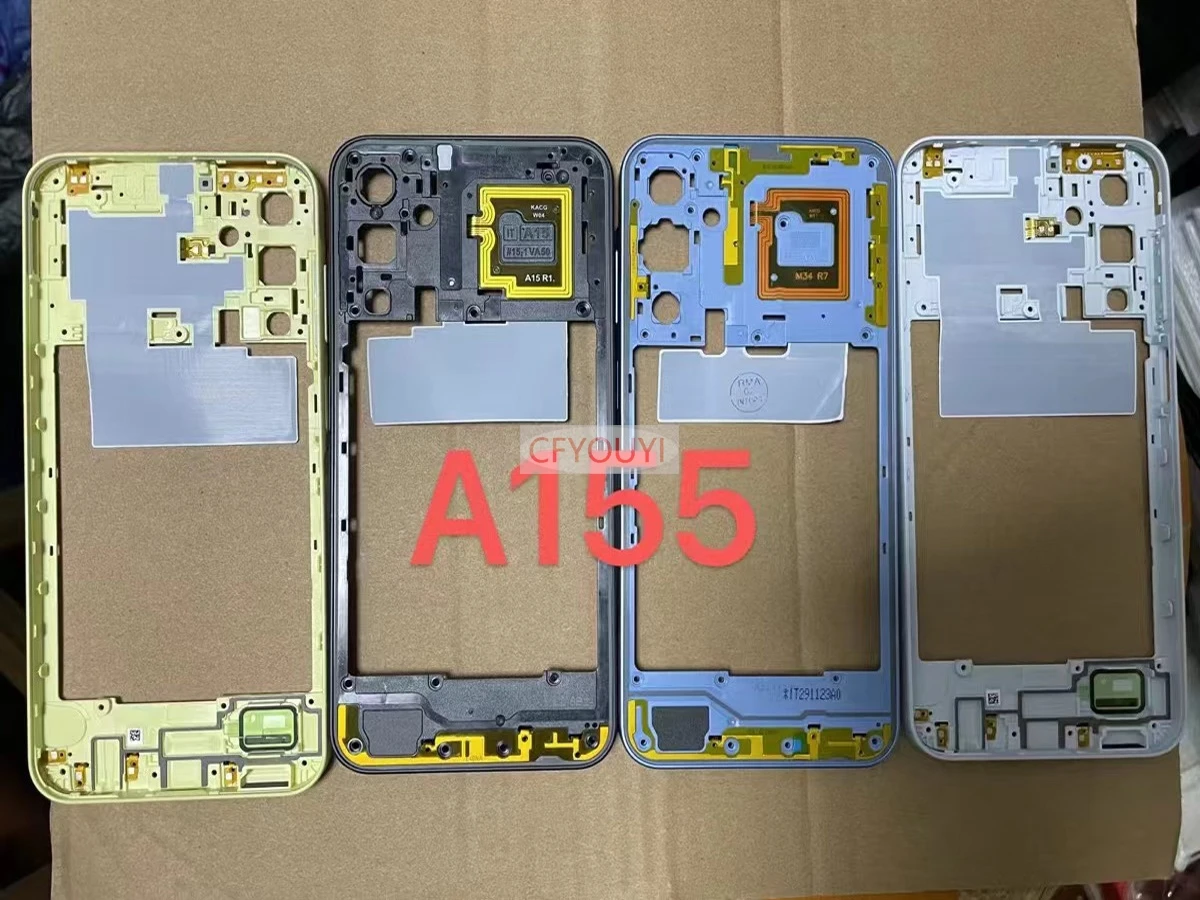 NEW Middle Housing Plate Frame Repair With Buttons Parts for Samsung Galaxy A15 4G A155 Back Housing Frame