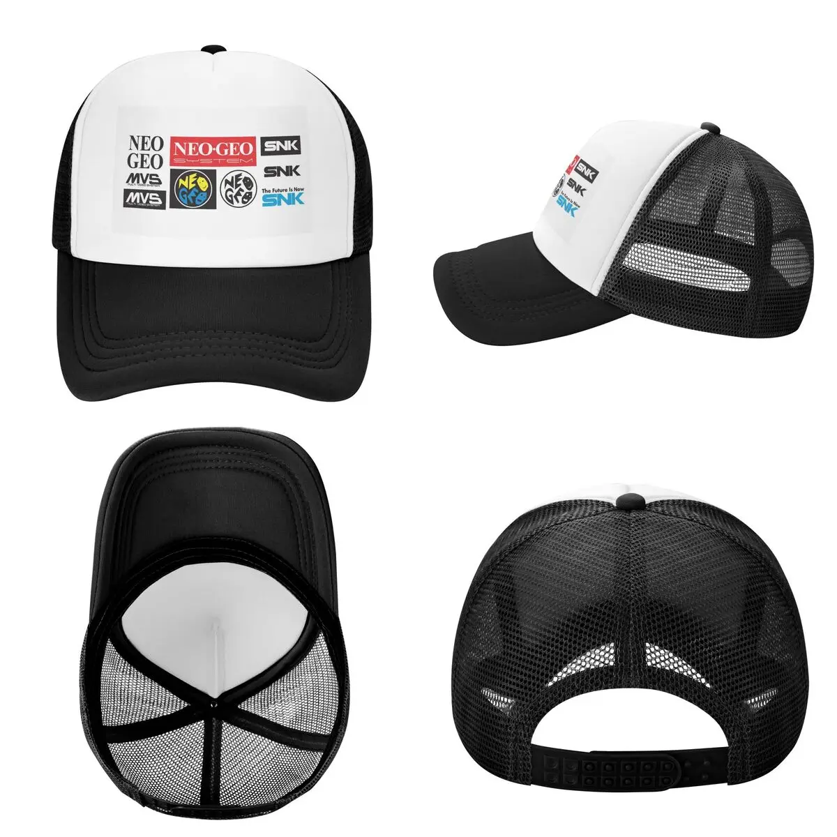 Neo Geo Logo Neogeo Arcade Game 7 Cap Casual Mesh Baseball Caps Adjustable Hat Hip Hop Summer Unisex Baseball Hats