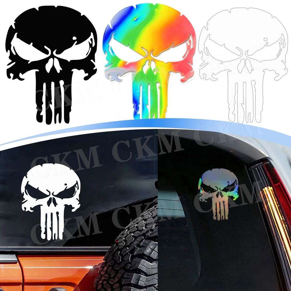 

Наклейки на мотоцикл с черепом, водонепроницаемые виниловые наклейки для мотокросса, боковые обтекатели топливного бака мотоцикла, украшение для мотоциклетного шлема, 1 шт.