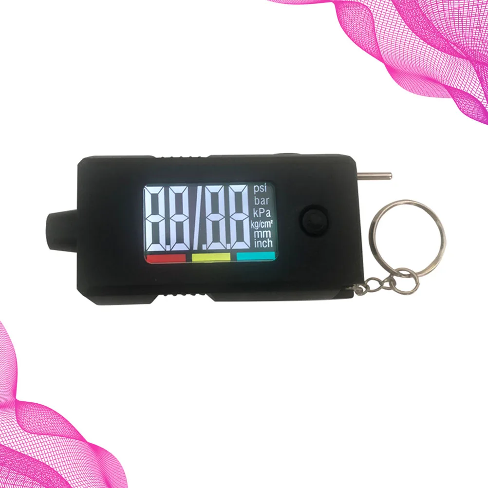 

Digital Tire Pressure Gauge for Car Truck Bike with Key Ring Design Long Lasting Material Automotive Tools Repair