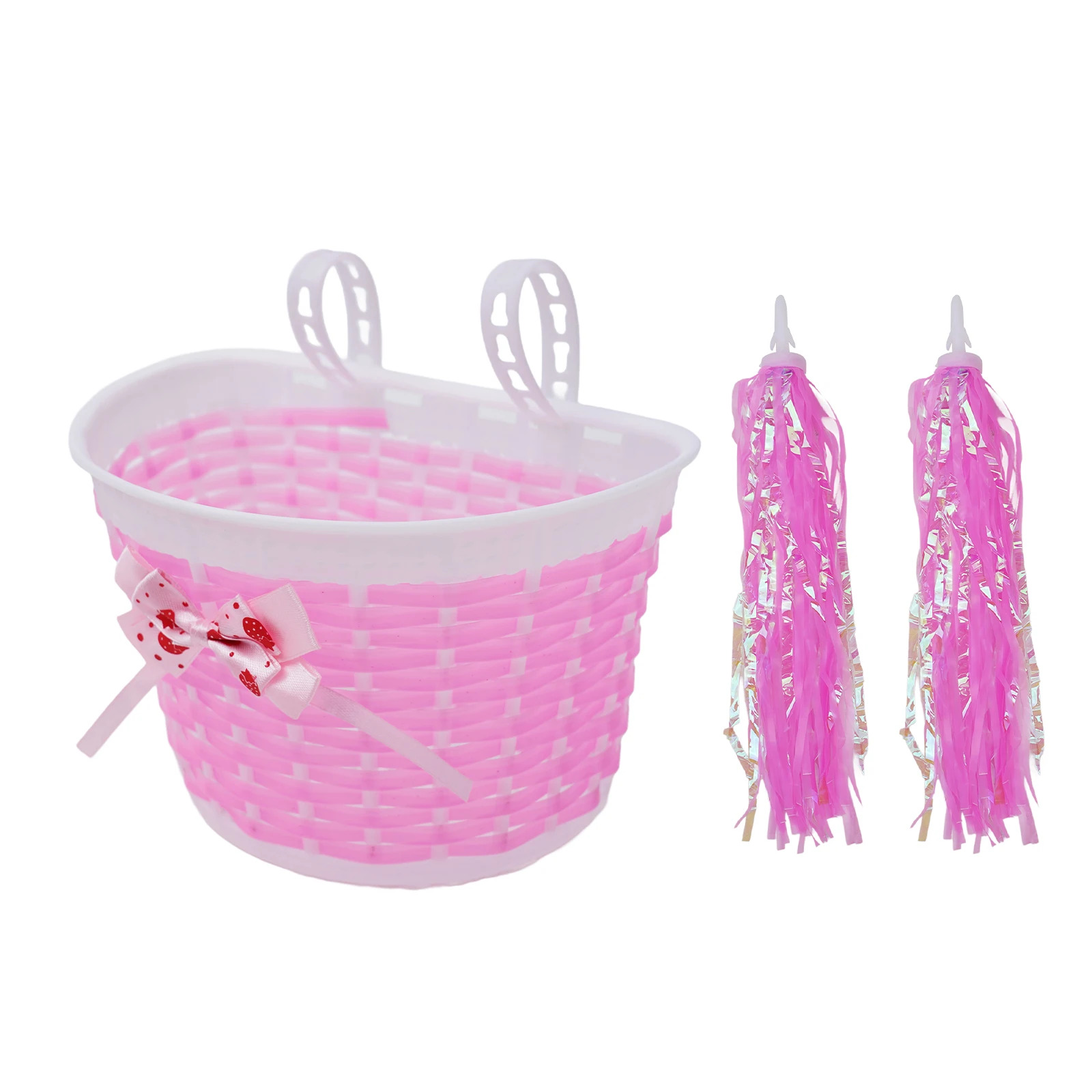 

Пластиковая детская корзина для велосипедов, портативная съемная красочная милая сменная корзина для скутера, детали с колокольчиком