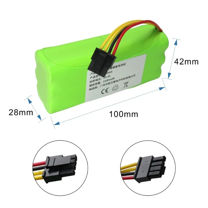 1.5Ah 2.5Ah Compatible With Robot Sweeper Ursus Trotter UT-EXCELLENZA Dibea ZN605 ECOVACS X600 Midea I2 Vacuum Replacement Cell